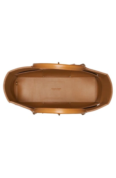 Bottega Veneta Arco Mini Intrecciato Leather Tote In Camel 20-gold