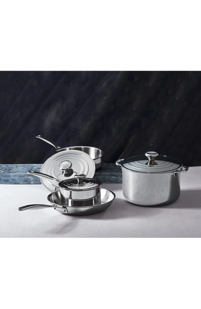 Le Creuset 7-piece Stainless Steel Cookware Set In Stainless Steel