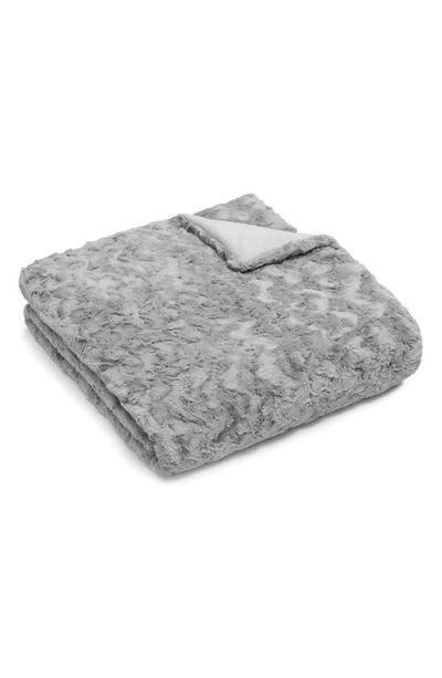 Shop Ugg (r) Adalee Faux Fur Comforter & Sham Set In Seal