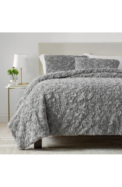 Shop Ugg Adalee Faux Fur Comforter & Sham Set In Seal