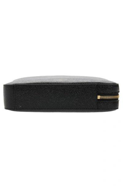 Shop Thom Browne Leather Dopp Kit In Black