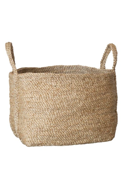 Shop Will And Atlas Jute Basket In Natural