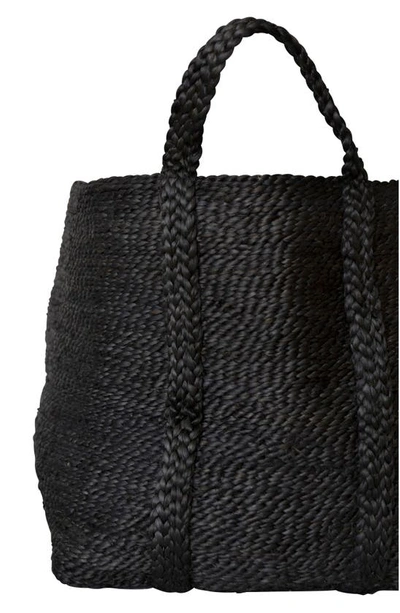 Will And Atlas Jute Basket In Charcoal