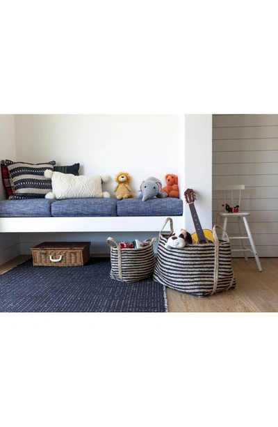 Will And Atlas Jute Basket In Striped