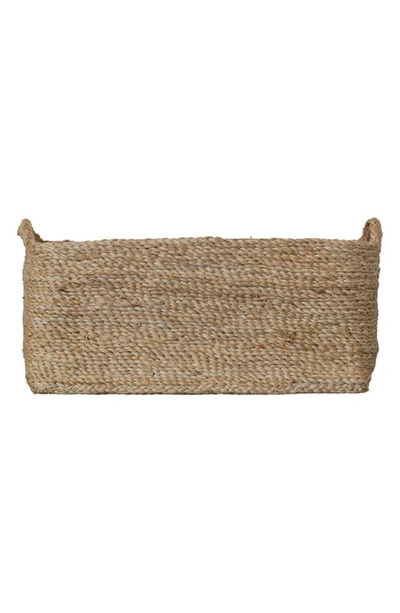 Shop Will And Atlas Rectangular Jute Tray In Natural