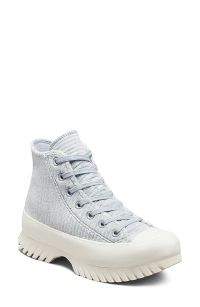 Shop Converse Chuck Taylor® All Star® Lugged 2.0 Striped Knit Sneaker In Gravel/ Egret/ Egret