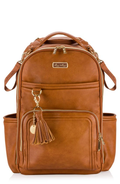 Shop Itzy Ritzy Boss Plus Diaper Backpack In Brown