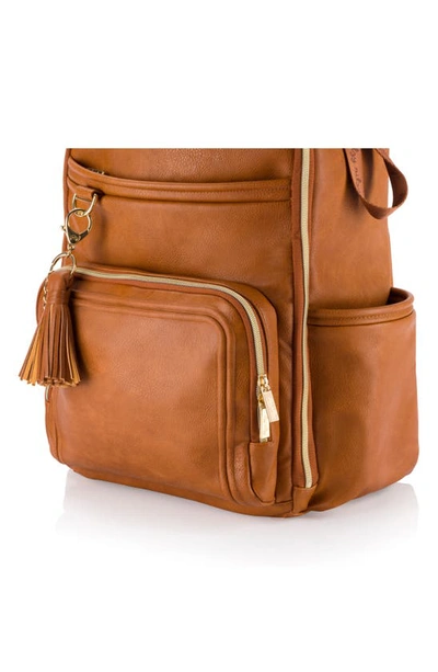Shop Itzy Ritzy Boss Plus Diaper Backpack In Brown