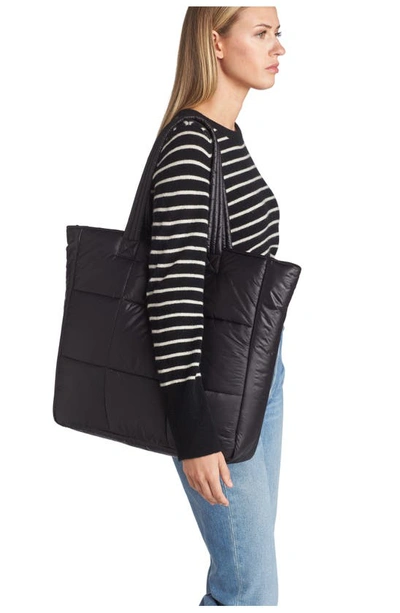 Shop Ugg Ellory Quilted Nylon Tote In Black