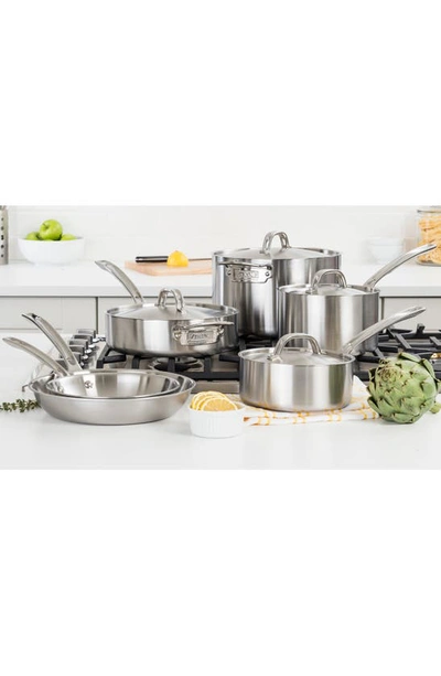 Viking Professional 10-piece 5-ply Satin Finish Cookware Set In Stainless Steel