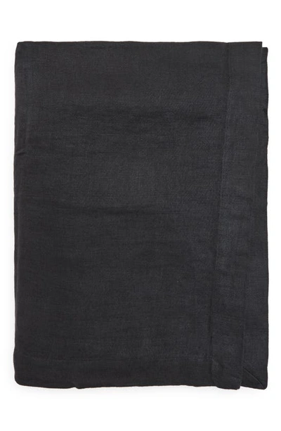 Shop Tekla Linen Tablecloth In Black