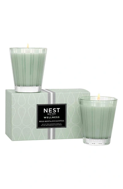 Shop Nest New York Wild Mint & Eucalyptus Candle Duo $92 Value