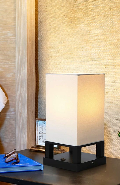 Brightech Maxwell Led Table Lamp With Usb Port In Black