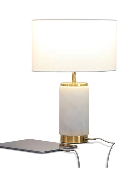 Shop Brightech Arden Led Usb Table Lamp In White