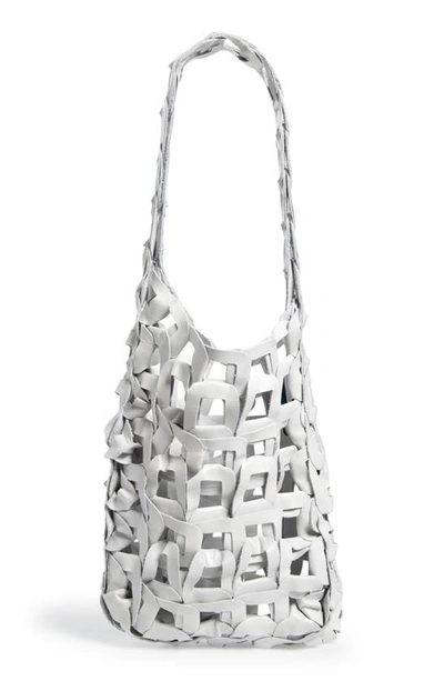 Shop Sc103 Medium Links Leather Tote In Paper