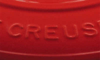 Shop Le Creuset Signature 13 1/4-quart Oval Enamel Cast Iron French/dutch Oven In Cerise