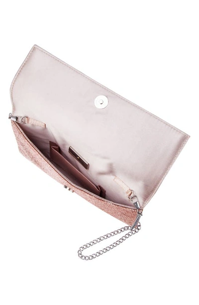 Nina Crystal Clutch In Rosegold