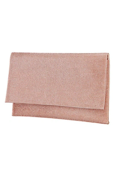 Shop Nina Crystal Clutch In Rosegold