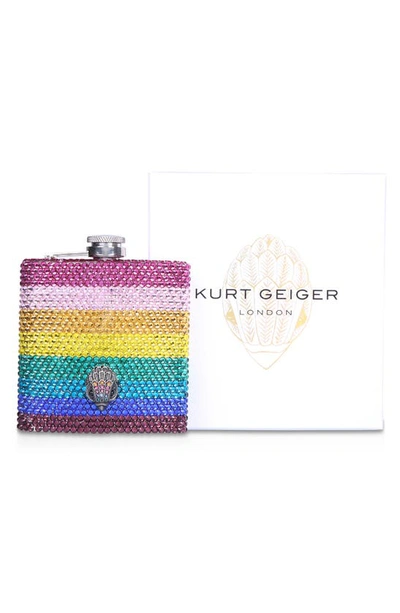 Kurt Geiger Crystal Flask In Multi