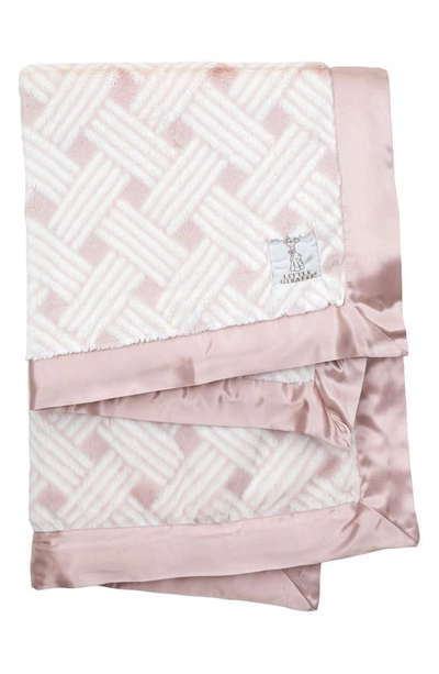 Shop Little Giraffe Luxe Nest Baby Blanket In Dusty Pink