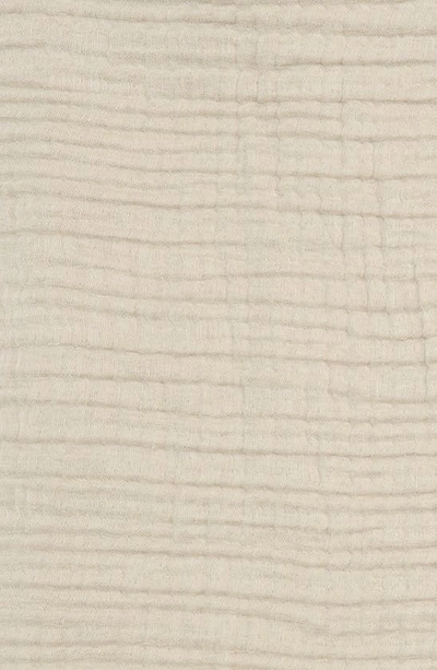 Parachute Cloud Cotton & Linen Gauze Throw Blanket In Bone