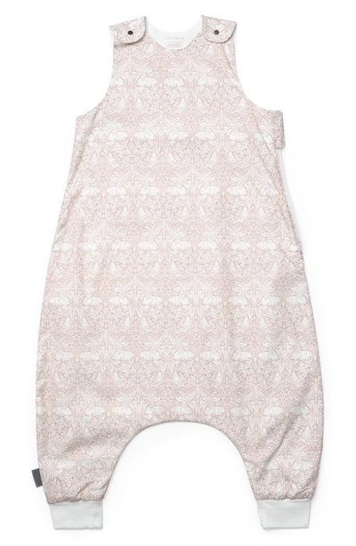 Shop Dockatot Print Cotton Pajama Romper In Pink