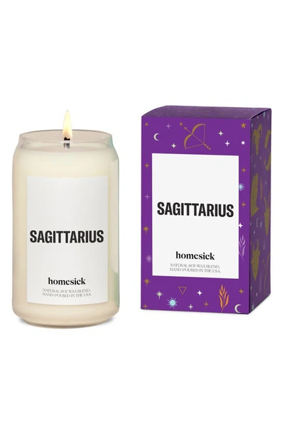 Shop Homesick Sagittarius Scented Candle In White