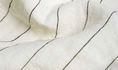 Shop Piglet In Bed Set Of 2 Linen Pillowcases In Luna Stripe
