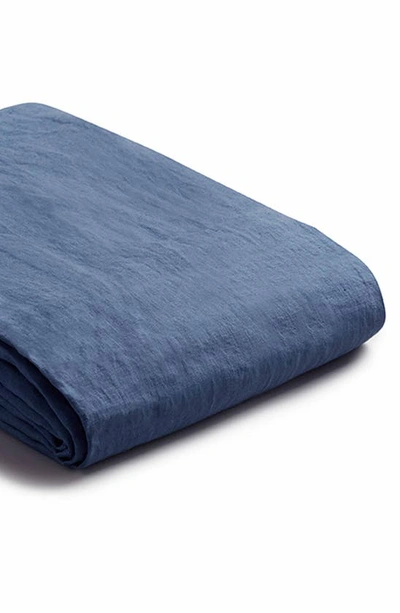 Shop Piglet In Bed Linen Sheet Set In Blueberry