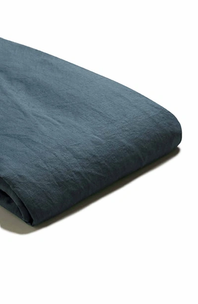 Shop Piglet In Bed Linen Sheet Set In Deep Teal