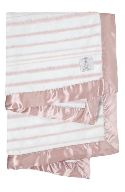 Shop Little Giraffe Luxe Horizon Baby Blanket In Dusty Pink