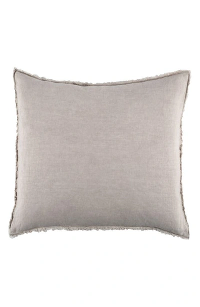 Shop Pom Pom At Home 'blair' Linen Euro Pillow Sham In Taupe