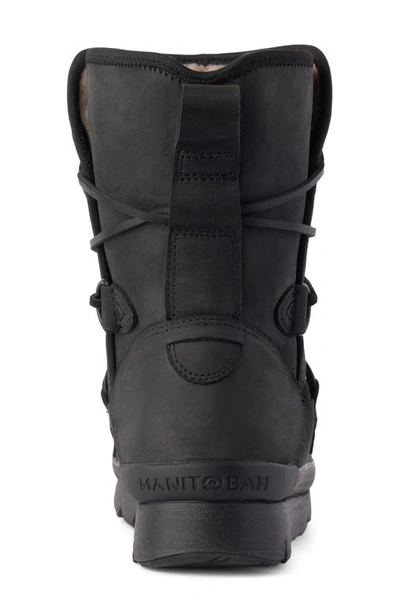 Shop Manitobah Pacific Half Waterproof Winter Boot In Black