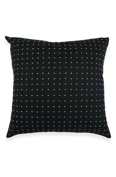 Shop Anchal Cross Stitch Accent Pillow In Charcoal
