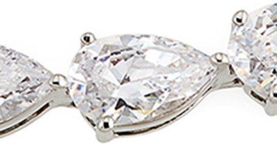 Nadri Shine On Chasing Line Bracelet In Rhodium