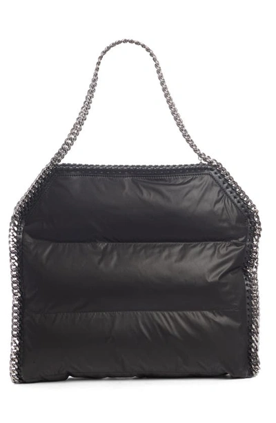 Shop Stella Mccartney Falabella Quilted Tote In 1000 Black