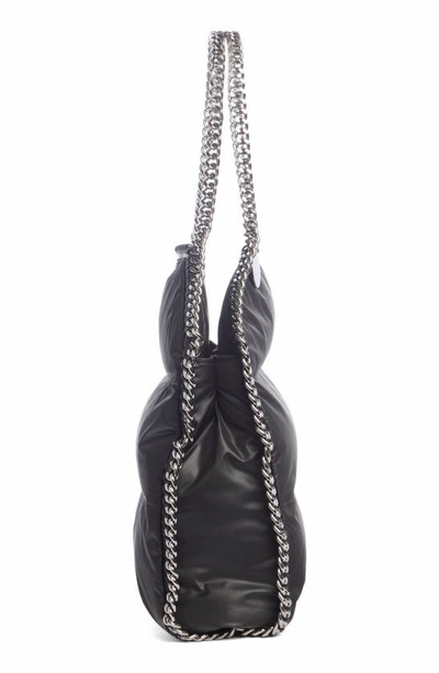 Shop Stella Mccartney Falabella Quilted Tote In 1000 Black