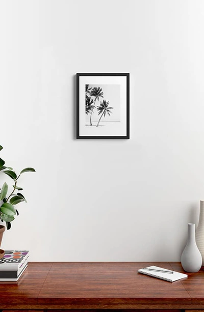 Shop Deny Designs Island Framed Art Print In Black-white