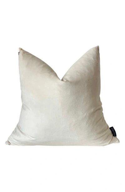 Shop Modish Decor Pillows Velvet Pillow Cover In Ivory