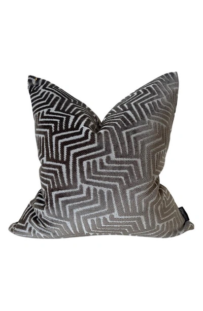 Shop Modish Decor Pillows Velvet Pillow Cover In Black Walnut