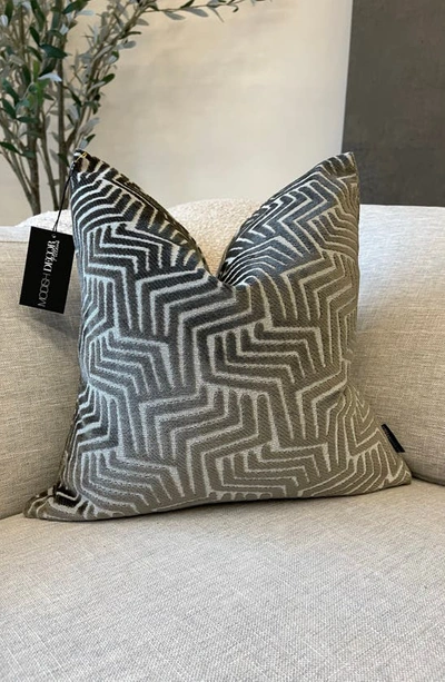 Modish Decor Pillows Velvet Pillow Cover In Black Walnut