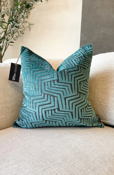 Modish Decor Pillows Velvet Pillow Cover In Calypso
