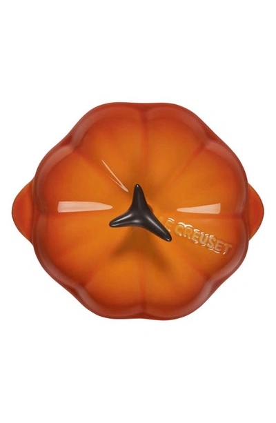 Le Creuset 12-oz Pumpkin Petite Cocotte ,Persimmon