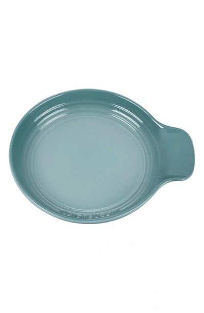 Shop Le Creuset Stoneware Spoon Rest In Sea Salt