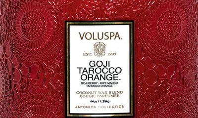 Shop Voluspa Japonica Luxe Jar Candle In Orange