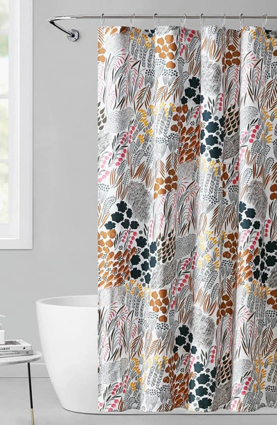 Shop Marimekko Cotton Shower Curtain In Multi