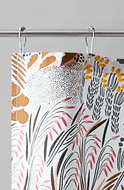 Shop Marimekko Cotton Shower Curtain In Multi