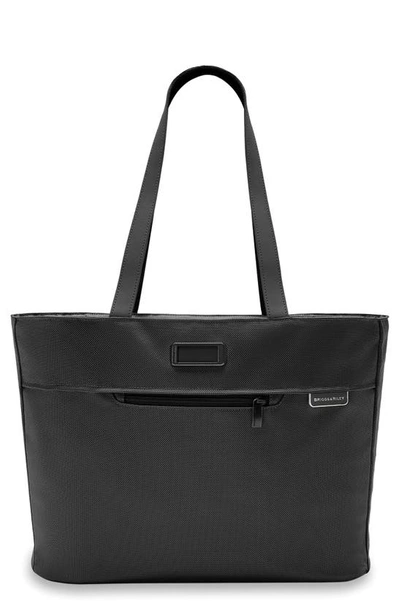Shop Briggs & Riley Baseline Traveler Tote Bag In Black