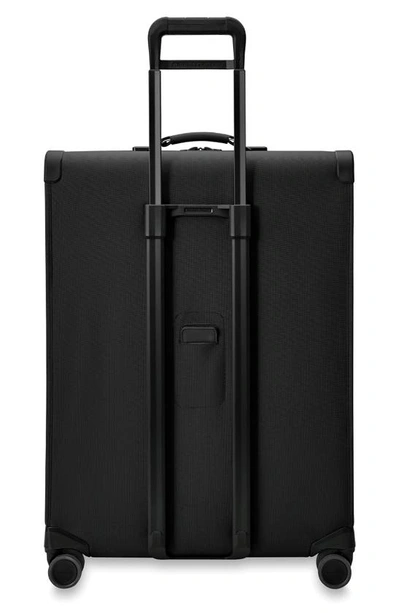 Shop Briggs & Riley Baseline Extra Large Expandable Spinner Suitcase In Black