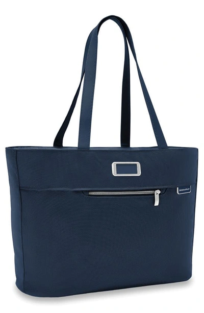 Shop Briggs & Riley Baseline Traveler Tote Bag In Navy